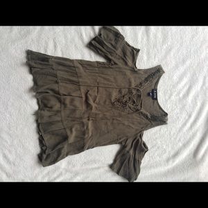 A. BYER Short Sleeve w/ cutout sleeves